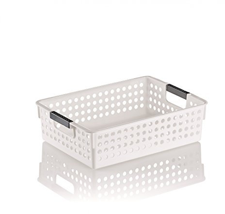 Kela Mika Aufbewahrungskorb weiß aus Polypropylen 35x26x8,5 cm