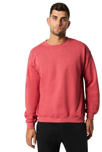 Gildan. Heather Sport Scarlet Red. M. 18000. 00191675043116