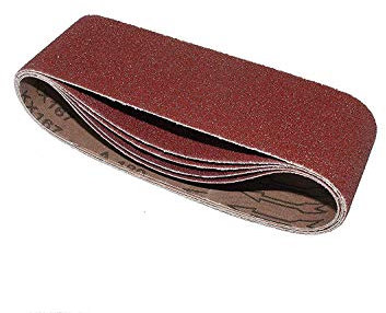 Lot de 75 bandes abrasives Mélange de tissu mélange de ponçage 75 x 533, papier abrasif pour ponceuse à bande – Grains différents disponibles///bandes abrasives