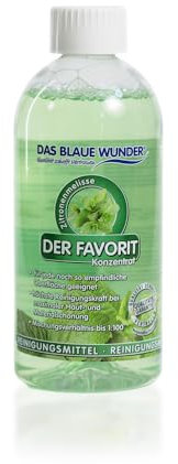 Das blaue Wunder - Der Favorit Allzweckreiniger (500 ml, Zitronenmelisse) Universalreiniger für Haushalt Küche Bad Auto, Konzentrat inkl. Sprühflasche
