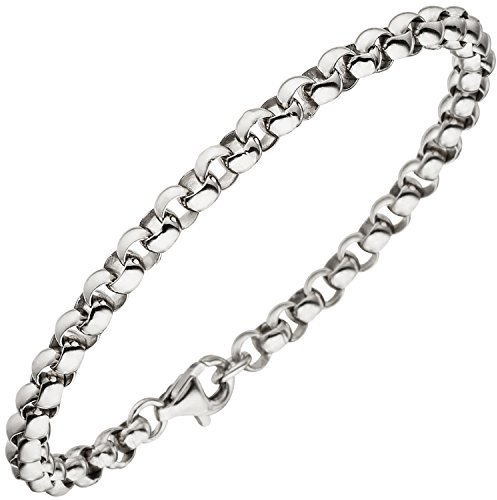 Jobo Damen Herren Erbs-Armband aus 925 Sterling Silber 4,5 mm 21 cm