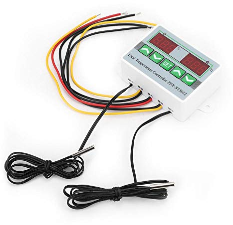 ZFX-ST3012 Temperaturregler Intelligenter digitaler Mikrocomputer Thermostat Heizung Kühlung Steuerung Schalter Regler(24V),Thermostat