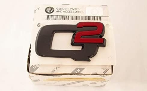 Schriftzug Wappen Q2 schwarz Original Logo Emblem Aufkleber