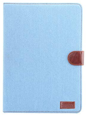 Lobwerk Schutzhülle für Apple iPad 10.2 2019 mit 10.2 Zoll Denim Skin Smart Case Book Cover Hülle Etui Tasche