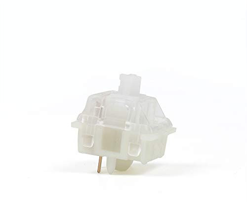 2Duck Gateronte Silent Switch Negro Rojo Clear 5Pin Transparente Top Keyswitch para Personalización de DIY Personalización RGB Teclado de Juegos mecánicos Compatible con Interruptor MX