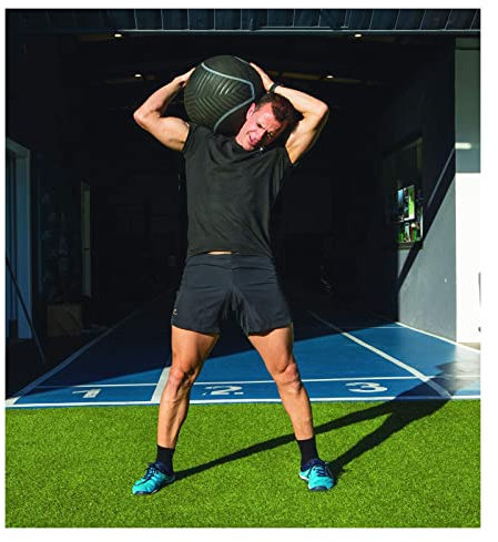 AMAYA SPORT Monster Ball, Medizinball, Gummi, Gewichtsball, Fitnessball mit maximalem Griff, kein Lärm, keine Schäden am Boden, Muskel (30 kg)