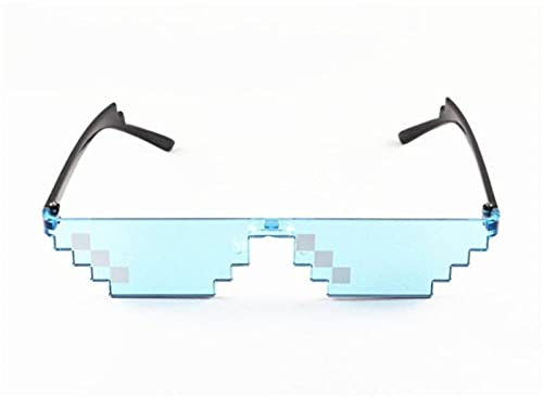 WQZYY&ASDCD Sonnenbrille Herren Damen Color Thug Life Brillen Beschäftigen Sich Damit Spielzeug Pixel Frauen Shades Männer Schwarz Mosaik Sonnenbrillen Brillen Für Party-Be1