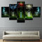 Wondbeau Poster & Kunstdrucke 5 Stück Leinwandspielposter Das Zelda-Schwert 150×80Cm Mit Rahmen 5 Panel Kunstdrucke Wandbild Malerei Modulare Wohnkultur Bürodekoration