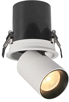 Aisilan 3 Inch 9W LED Recessed Spotlight Dimmable, Round Downlight Anti Glare Spot Light, Adjustable Angle Downlight Gimbal Light, Warm White CRI97 for Indoor Lighting 3000K