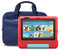 Fire 7 Kids tablet (32 GB, Red) + NuPro Zipper Sleeve (Navy/Blue)