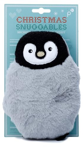 Puckator Pinguin Weizen & Lavendel Plüsch runder Wärmepack für die Mikrowelle