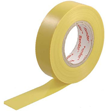 OFUNGO Scellant Strip Caulk Strip Tape Scellant, 73 mm x 18 mm jaune PVC Ruban d'isolation électrique adhésif 21m (nastro isoante elettrico in PVC Giallo da 73 mm x 18 mm 21 m