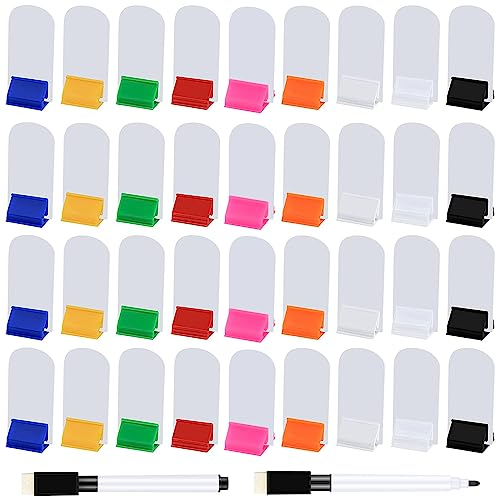 Meetory 65 DIY Leere Spielkarten 45 Kartenständer Kunststoff Kartenhalter mit 2 Schwarzen Markers Stiften für Büro, Schule, Party Supplies, Kinderspiele