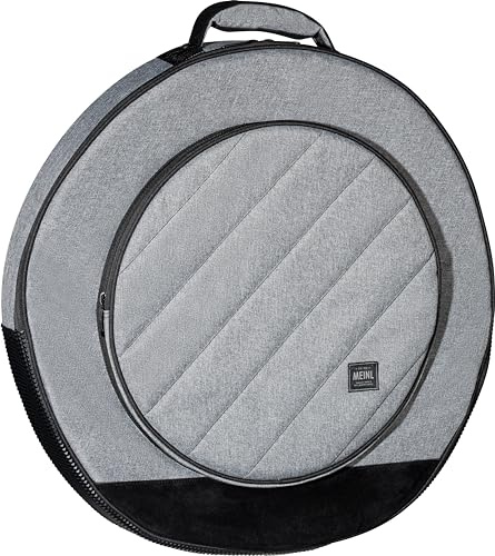 Meinl Cymbals Classic Woven Cymbal Bag – Schlagzeug Becken Tasche 22 Zoll (55,88cm) mit Rucksackgurten und Hihat Fach - inklusive 3 Beckentrenner – Drum Zubehör, Grau (MCCB22GY)