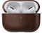 NOMAD | Modern Leather Case for Airpods Pro 2 | Precise Speaker & Lanyard Cutouts | Apple & Mobile Tech Essential | Rustic Brown Horween Leather