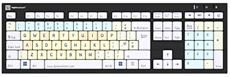 LogicKeyboard Dyslexie Keyboard Nero UK (PC)