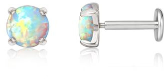 Limerencia 18G Titan Tragus Piercing, 2 Stück Medizinische Lippenpiercing Labret Stecker Presspassung Gewindelos Hypoallergen Helix Piercing ohr für Zunge Augenbraue Lippe Nase Piercing