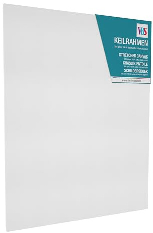 VBS Keilrahmen 30x40 cm Baumwolle Künstlerleinwand Maluntergrund