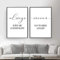Always Kiss Me Goodnight Nordic Style Kinder Dekoration Zitat Poster und Druck Paar Liebe Wandkunst Leinwand Gemälde Bilder 30x50cmx2Pcs Frameless