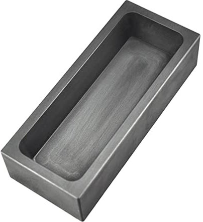 misppro Hochreine Graphit-Barren-Form Schmelzgussform für Gold Silber Aluminium Metall - 160x50x38mm