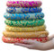Klangschalen-Kissen-Set aus Seidenbrokat – 7er-Pack, rundes Ringkissen, perfekte Kombination aus Kristall/tibetischer Klangschale, von Hand gefertigt (Color : 8-14Inch)