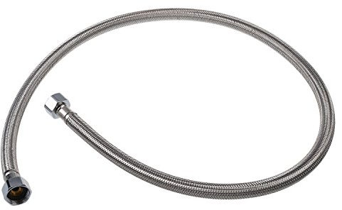 OPLLER Tuyau de douche flexible tressé de 1 m, tuyau de raccordement pour chauffe-