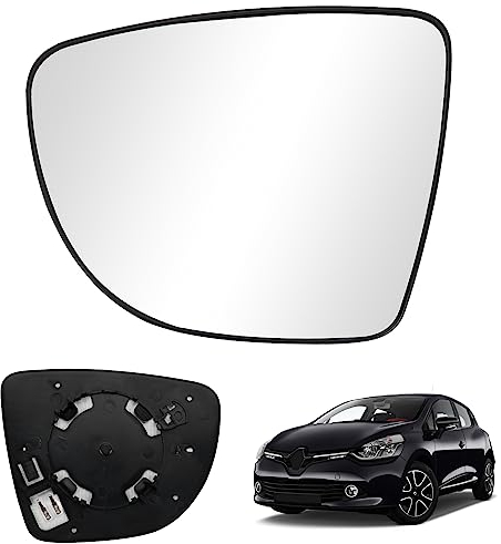 Verre de Rétroviseur Gauche Compatible avec Renault Clio 4 / Captur/Zoe 2013-2020 Glace De Rétroviseur Chauffant