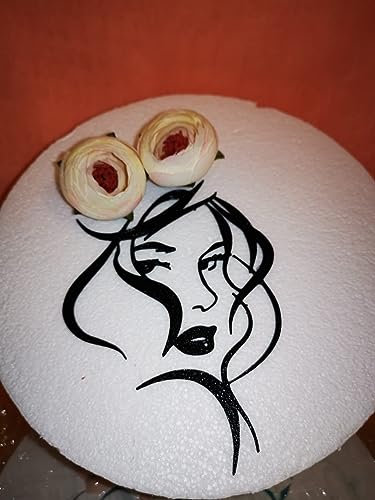 Gesicht Frau 2x Stuck Cake Topper Geburtstag Torten Stecker