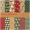 ZAKHSE Motivpapier Weihnachten, 48 Blätter Weihnachtliche Bastelpapier 15,2x15,2cm, Einseitige Bedruckt Papierblock, Weihnachtsmann Druck Designpapier Dekorpapier Handwerk Fotoalbum Scrapbook Zubehör