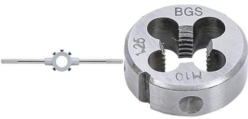 KS TOOLS 331.0005 Porte filières M10/M11 & BGS 1900-M10X1.25-S | Filières | M10 x 1,25 x 25 mm
