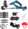 Cisaille à gazon portative de taille-haie, 1500W 12000PRM tondeuse à gazon électrique sans fil coupe gazon longueur réglable pliable Cutter outils de jardin for batterie 18V Léger et facile à utiliser