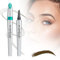 ComedyKing Wasserdichter 3D Augenbrauenstift mit 4 Gabelspitzen, Microblading Augenbrauenstift Härchenzeichnung, 4 Punkt Brauenstift Langanhaltend Natürliche Augenbrauen Make-up (Dunkelbraun)