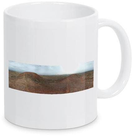 artboxONE Tasse Fuerteventura - Calderon Hondo,Top von Dienstleistungsdrohne.de - Kaffeetasse Natur