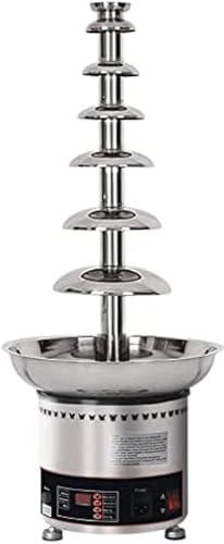 Chocolate Fountain, 7 Tiers Large Capacity Chocolate Waterfall, 30-150℃ Adjustable Sauce Melting Pot for Party Wedding Buffet Equipment