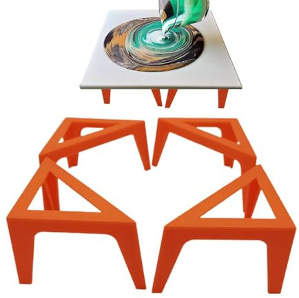 Holdes Lot de 4 supports de peinture, supports en toile pour peindre, support de peinture sur toile, support pour verser de la peinture, pieds en toile pour verser de l'acrylique liquide