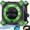 MASKO® Avvolgicavo, Cavo di Prolunga con Prese di Sicurezza e Maniglia, Protezione Termica, IP44 1000W ~ 3000W, incl. Maniglia di trasporto e Guanti di Montaggio, 50m - Antracite/Verde