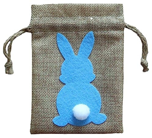 MOIDHSAG Geschenktüte mit Schwanz zum Zuziehen, für Ostern, Süßigkeiten, Süßigkeiten, Kekse