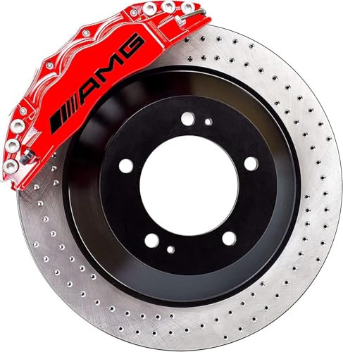 Generisch Passend für 8xAMG Bremssattel Aufkleber Caliper Decals Tuning Sticker für jedes Modell (schwarz)