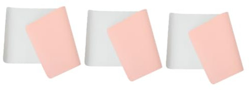 minkissy 3pcs Mouse Pad Nail Desk Mat Double-sided Manicure Cushion for Nails Portable Protector and Salon Use