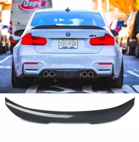 For Auto Perfectionists UK Rear High Kick PSM Ducktail Boot Spoiler Compatible With BMW 3 Series M3 F30 F80 2011-2019 ABS Carbon Fibre