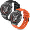 MIJOBS 2 Pièces Bracelets Silicone Compatibles avec Huawei GT5 Pro 46 mm / GT5 46 mm / GT4 46 mm Bracelets Sport de Remplacement Bande Silicone Étanche, 22 mm