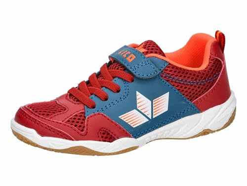 Lico Unisex Kinder Sport Vs Hallenturnschuhe, Rot Petrol Orange, 39 EU