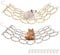 2 Peices Bird Rat Climbing Rope Net Toy for Cage, Bird Rope Perch Swing, Ladder Rope Bridge Hanging Hammock, for Gerbil, Mouse, Mice, Parrot, Bird