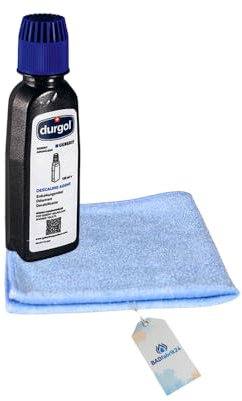 BADfabrik24 Geberit AquaClean Entkalkungsmittel (125 ml) + Mikrofasertuch 40x40 cm – Für eine gründliche Entkalkung,Geberit AquaClean Entkalkungsmittel, Geberit Entkalker 125 ml (125 ml (5er Pack))