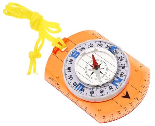 WESIEVYA Rigorous Acryl-kompass Für Wandern Pfadfinder Tragbarer Kartenkompass Im Vintage-Look