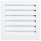 Grille d'aération carrée pour paroi latérale et plafond, plinthe (600 x 200 mm)