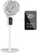 Home Harbour Breeze Motion Oscillating Standing Fan Remote Control | 3-Speed/Modes Pedestal Fan, Silent Operation, Adjustable Height, Touch Display, 12 Hr Timer | Quiet Electric for Bedroom & Home