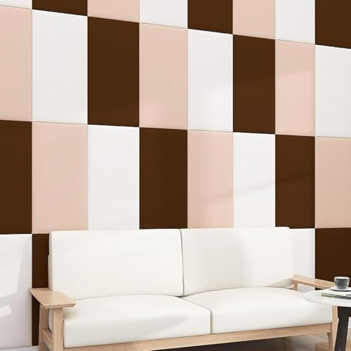 13 mm superdicke Wandpolsterung für Kinder, Tatami-Kopfteil, Bettumrandung, Antikollisions-gepolsterte Wand, Wärmedämmung, Schalldämmung, gepolsterte Wandpaneele (dunkelgrau)