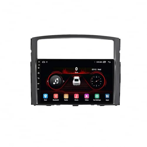 Radio Macchina Touch Screen per Mitsubishi Pajero 4 V80 V90 2017-2024 Schermo Touch Portatile Wireless di Backup con Bluetooth Wifi, Controllo Vocale, Aux, Mirror, 4 Nucleo 4G+64G