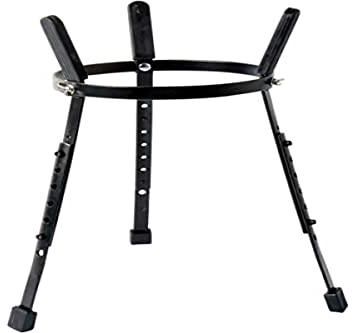 GEWA, Conga stand CLUB SALSA, Pour Requinto 10, Support conga individuel, Noir, Réglable en hauteur